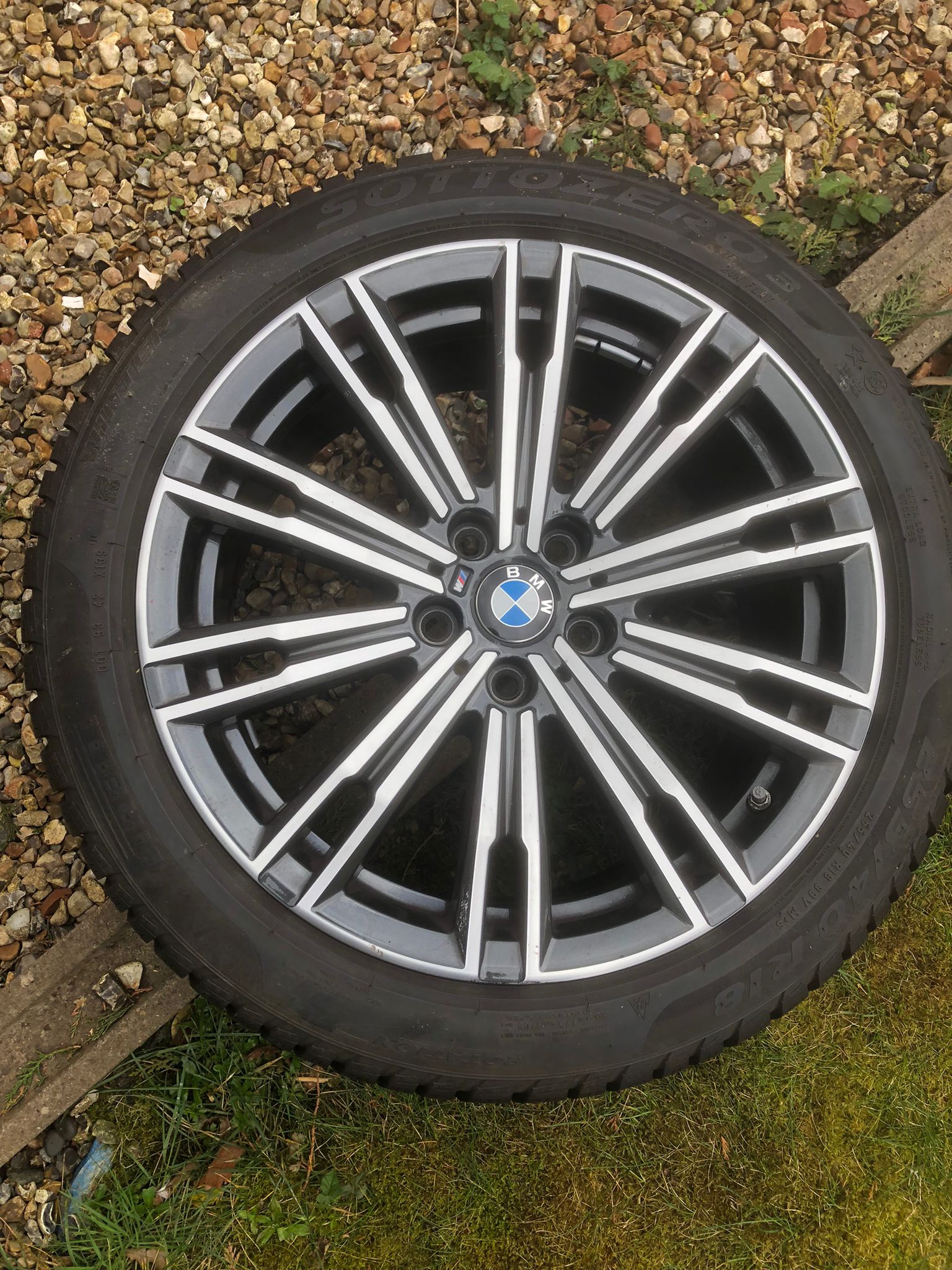 Genuine Bmw Double Spoke M Alloy Wheel Set Orbit Grey With