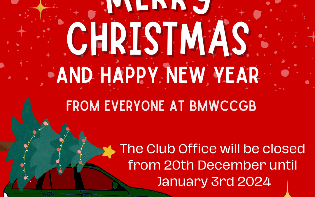 BMWCC Office Christmas Closing