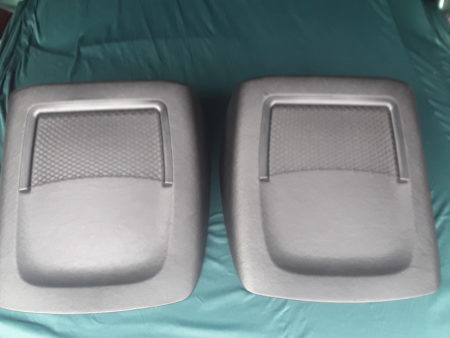 1 pair of E46 front seat rear shells with net storage 52108235907