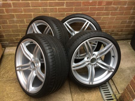 A set of 4 19 inch M Sport wheels and tyres
