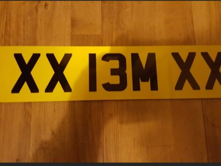 Private Plate XX BM XX (XX 13M XX)